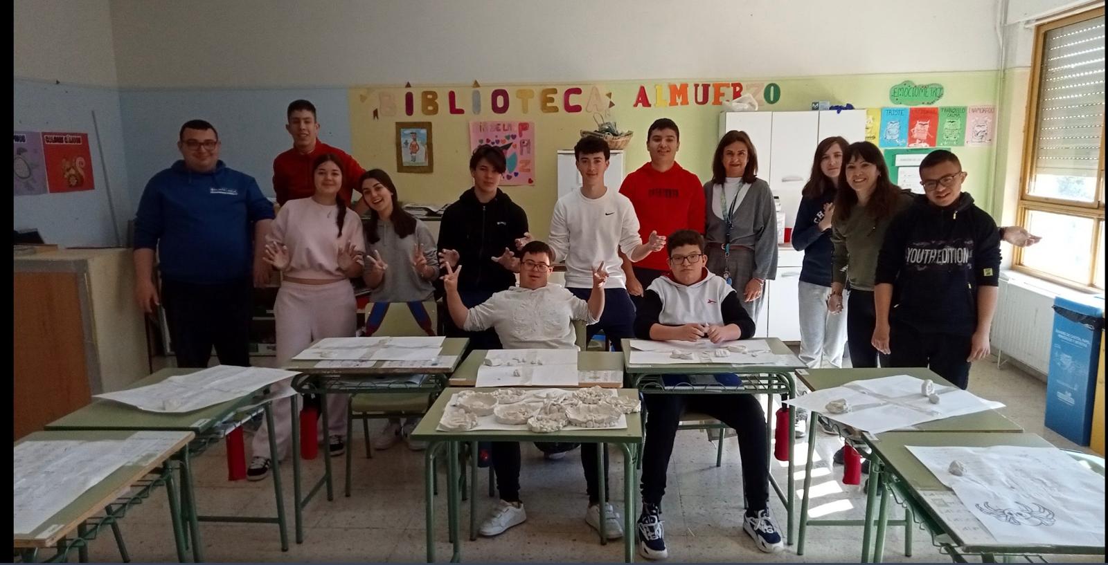 Grupo completo tras la actividad de arcilla